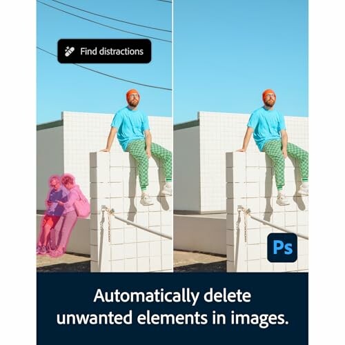 Image showing photo editing software removing unwanted elements.