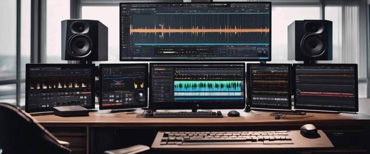 Music production software interface