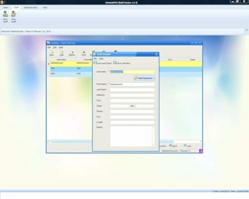 Screenshot of a software interface showing user details form.