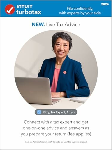 TurboTax ad featuring live tax advice with an expert.