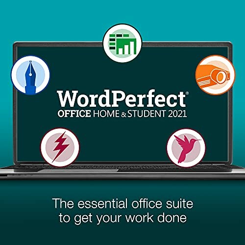 WordPerfect Office Home & Student 2021 software package cover.